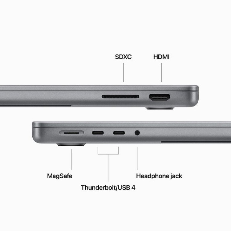 لپ تاپ 14.2 اینچی اپل مدل MacBook Pro MR7J3 2023 LLA-M3-8GB RAM-512GB SSD