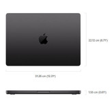 لپ تاپ 14.2 اینچی اپل مدل MacBook Pro MX2H3 2024 BA-M4 Pro-24GB RAM-512GB SSD