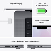لپ تاپ 14.2 اینچی اپل مدل MacBook Pro Z15G004A2 M1 Pro 2021