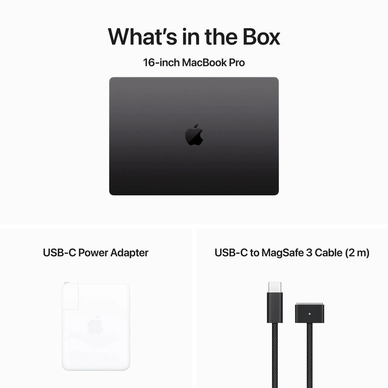 لپ تاپ 16.2 اینچی اپل مدل MacBook Pro MUW63 2023 LLA-M3 Max-48GB RAM-1TB SSD
