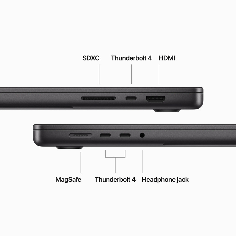 لپ تاپ 16.2 اینچی اپل مدل MacBook Pro MUW63 2023 LLA-M3 Max-48GB RAM-1TB SSD