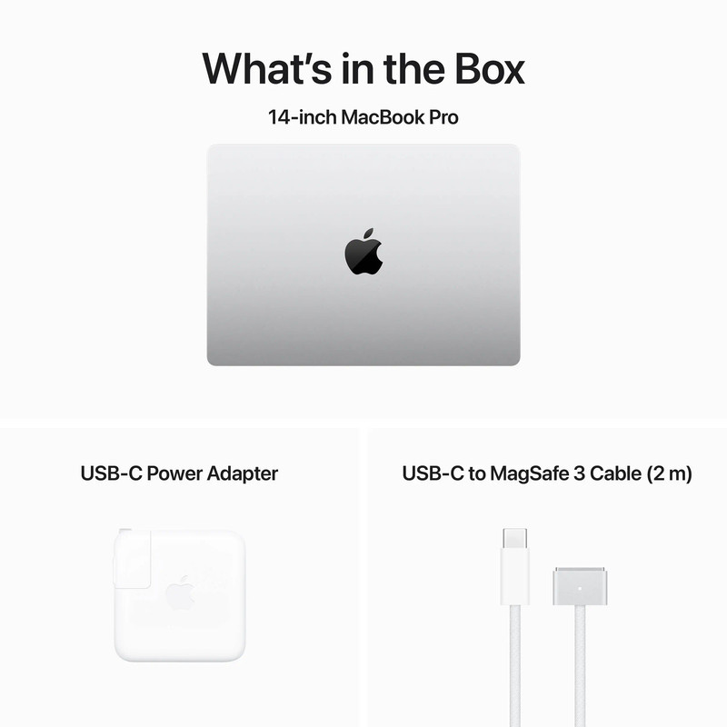 لپ تاپ 14.2 اینچی اپل مدل MacBook Pro MR7K3 2023 LLA-M3-8GB RAM-1TB SSD