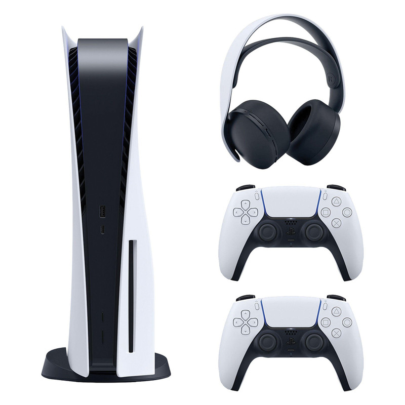 کنسول بازی سونی مدل PlayStation 5 ظرفیت 825 گیگابایت ریجن آسیا 1200 به همراه دسته اضافی و هدست