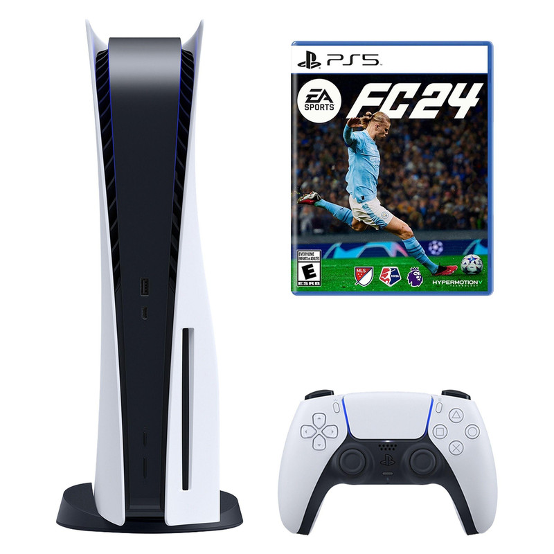کنسول بازی سونی مدل PlayStation 5 ظرفیت 825 گیگابایت ریجن 1200 آسیا به همراه بازی EA Sports FC 24